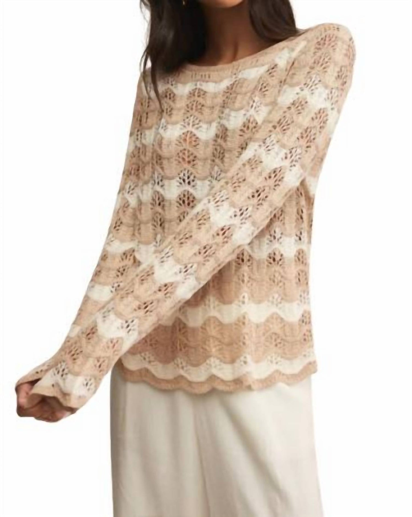 Z Supply - Azura Stripe Crochet Top