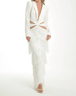 Steffany Milano - Fringe Fantasy Blazer Dress