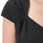 Adrianna Papell - Bertha Solid High Low Hem Crepe Dress