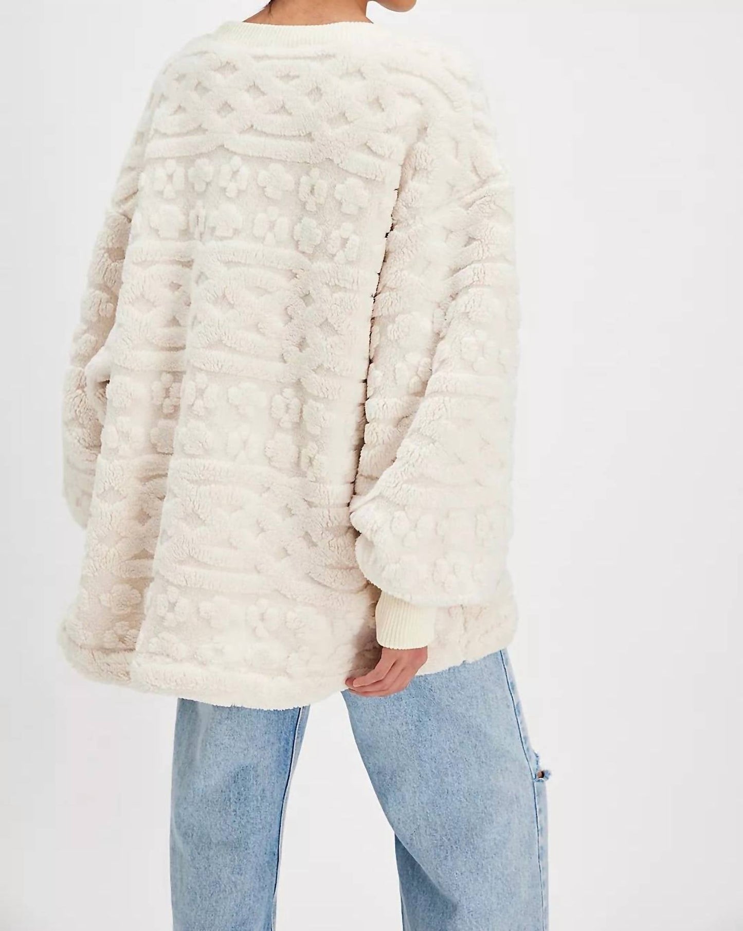 Free People - Cable Knit Sweatshirt