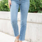 Lovervet - Safe Mid Rise Slim Ankle Straight Jeans