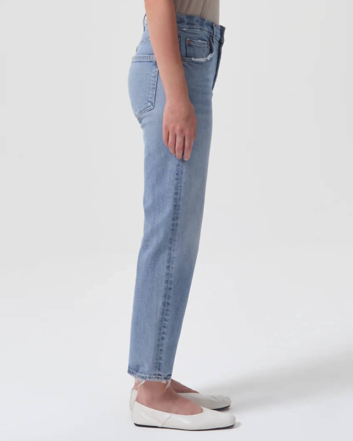 Agolde - Women's Kye Mid-rise Stretch Straight-leg Jeans
