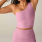 Beyond Yoga - The Bold Shoulder One Side Crop Top