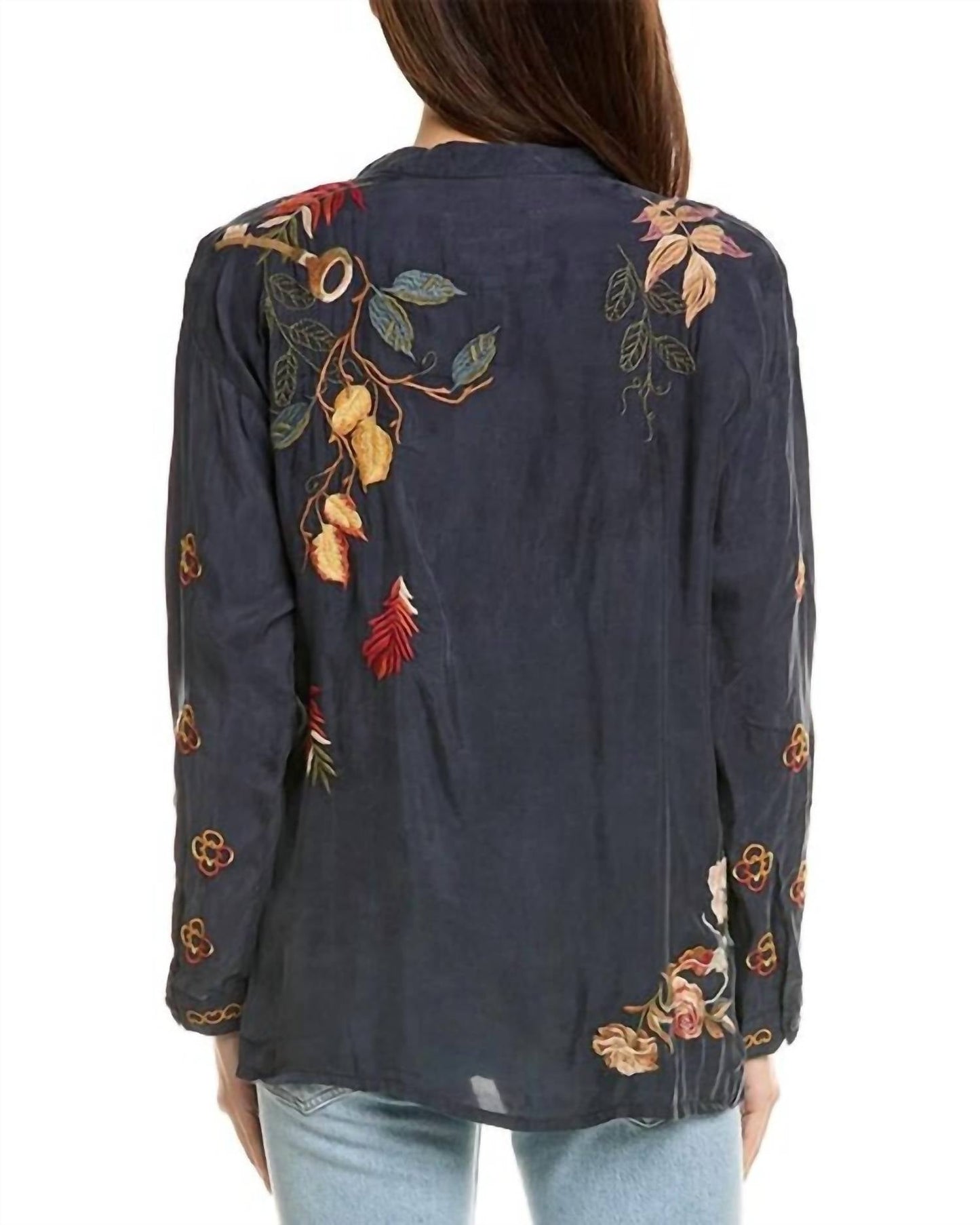 Johnny Was - AUDREY OVERSIZED EMBROIDERED BLOUSE JESSAMIN