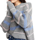 Self Contrast - Pink/blue Striped Rya Sweater