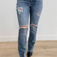 Judy Blue - Destroyed Straight Mid Rise Jeans