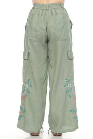 Johnny Was - DRAWSTRING HEM CARGO PANT MARISOL