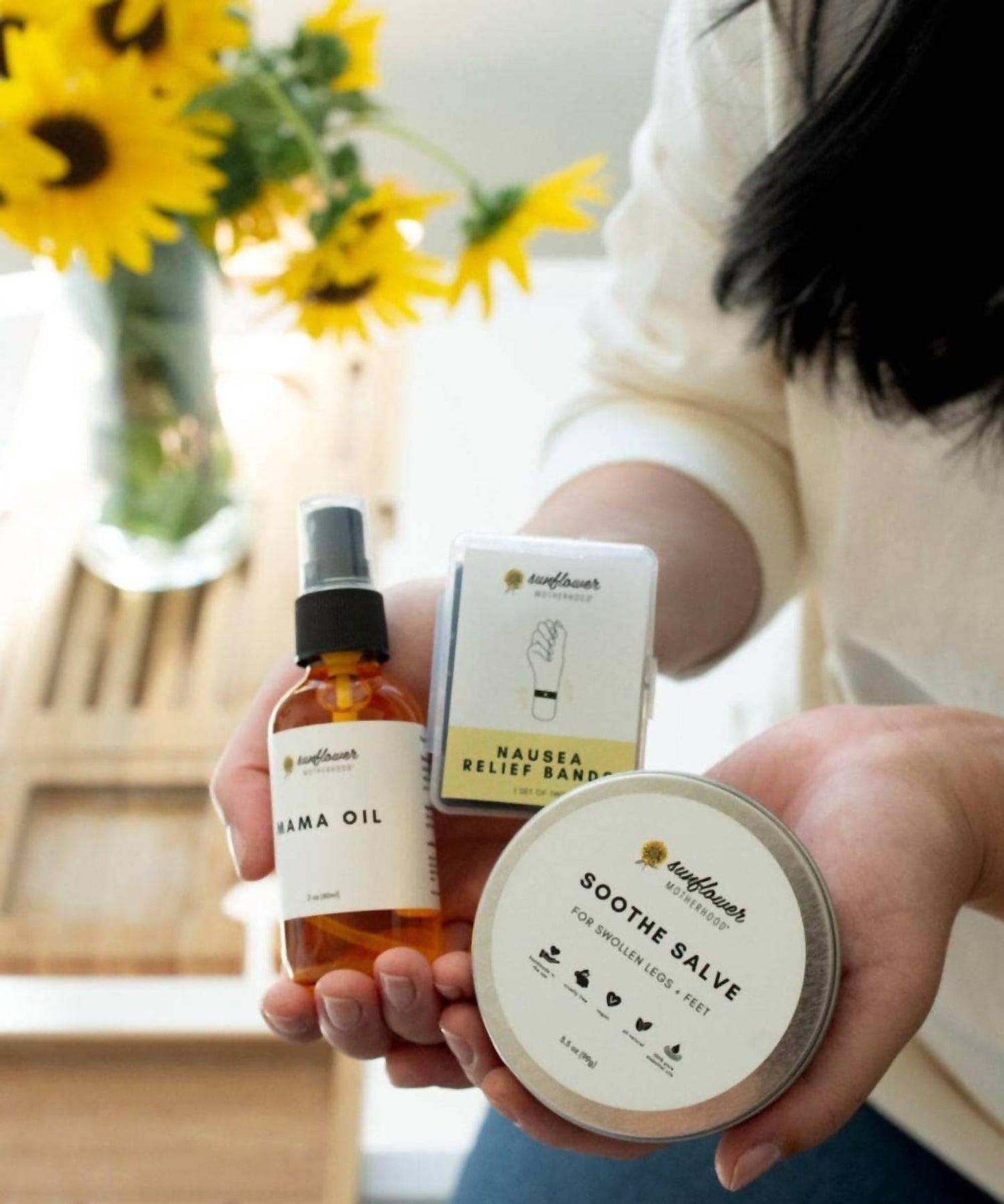 Sunflower Motherhood - Pregnancy Mama Pouch Bundle Gift Set