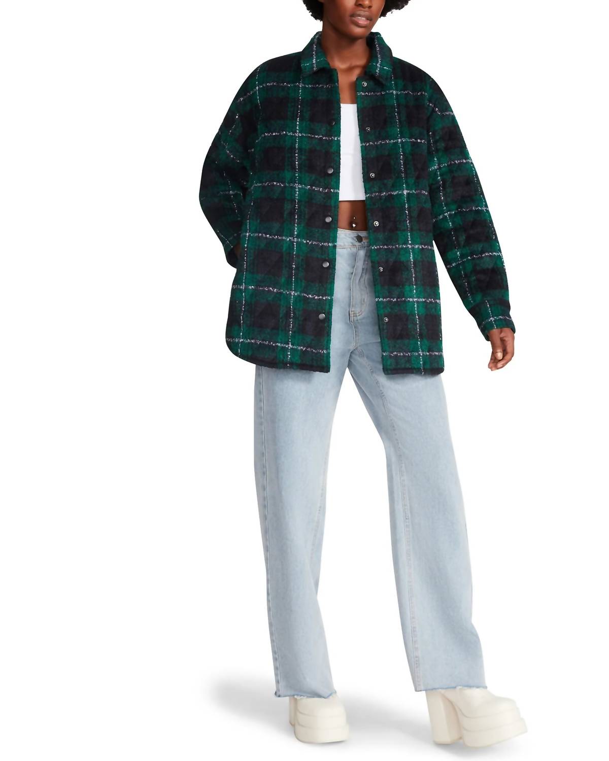 Steve Madden - Belle plaid Shacket