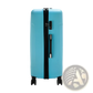 3-in-1 Blue Textured Rolling Hardshell Suitcase Set