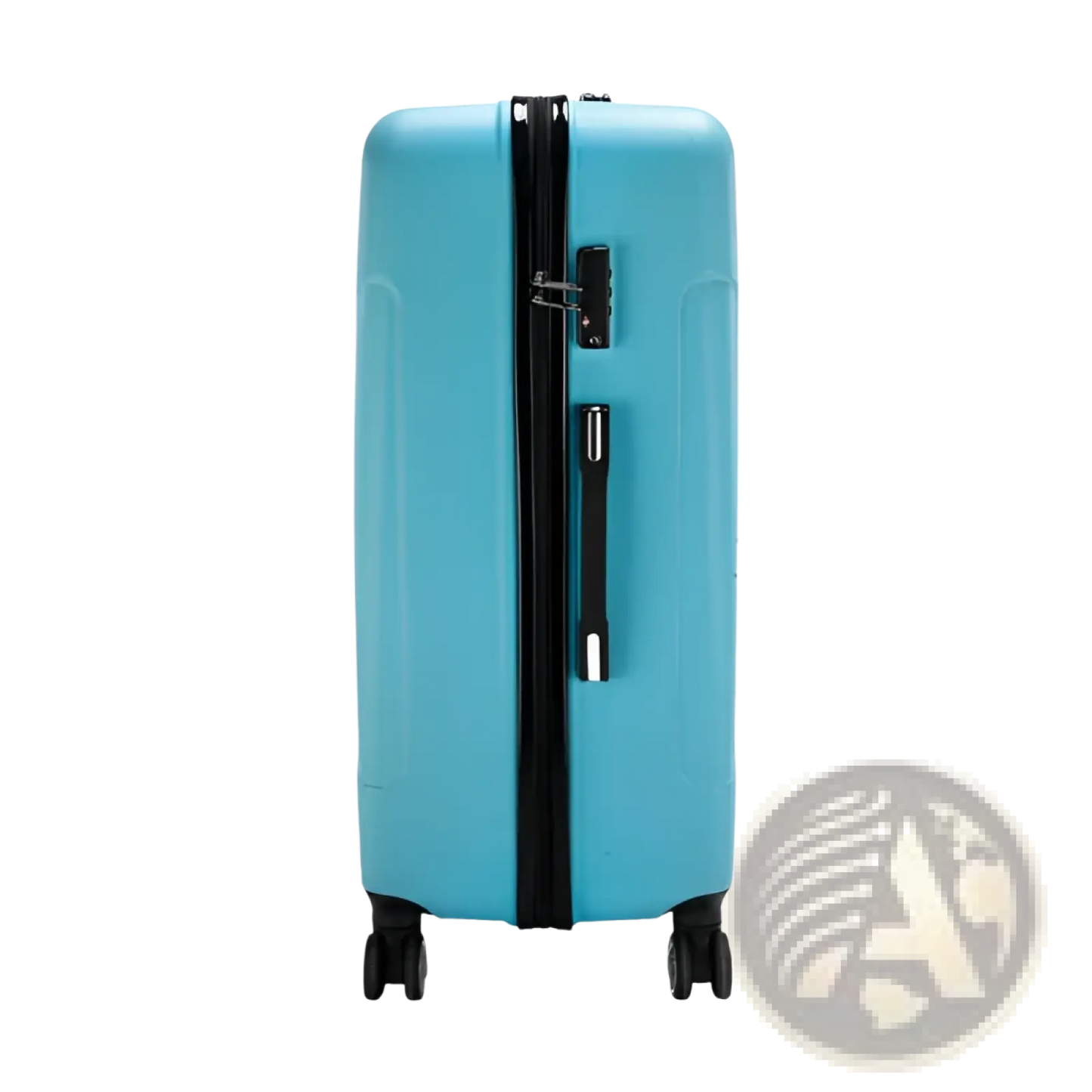 3-in-1 Blue Textured Rolling Hardshell Suitcase Set
