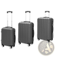 3-in-1 Dark Gray Hardshell Spinner Luggage Set