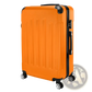 3-in-1 Lightweight Orange Abs Hard Shell Trolley Suitcase Set