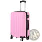 3-in-1 Pink Hard Shell Large Capacity Suitcase Set