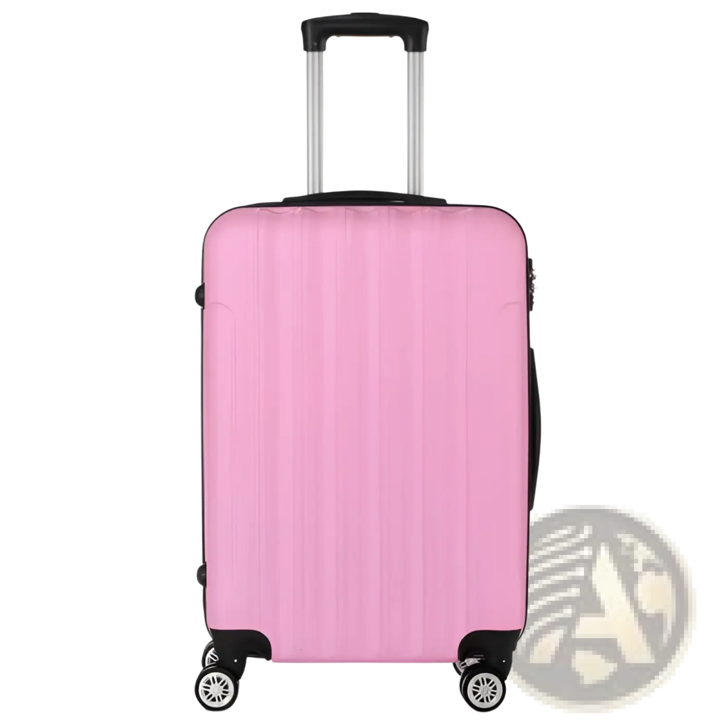 3-in-1 Pink Hard Shell Large Capacity Suitcase Set