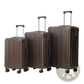 3 Piece Abs Spinner Luggage Set with Tsa Lock