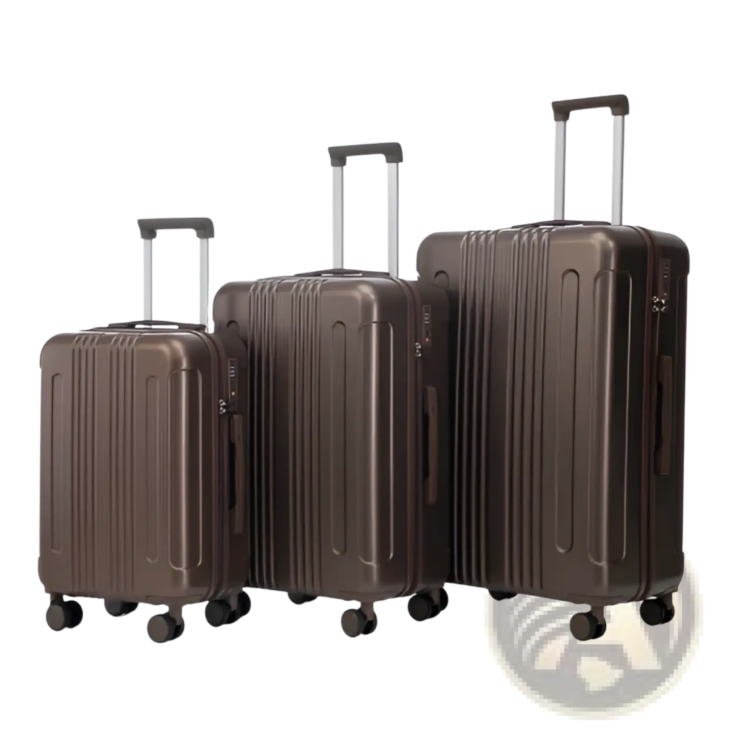 3 Piece Abs Spinner Luggage Set with Tsa Lock