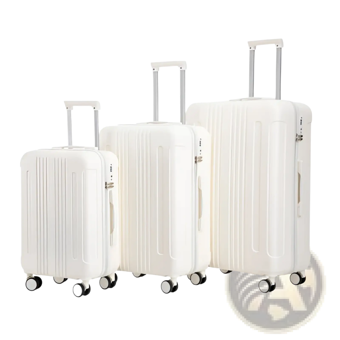 3 Piece Abs Spinner Luggage Set with Tsa Lock