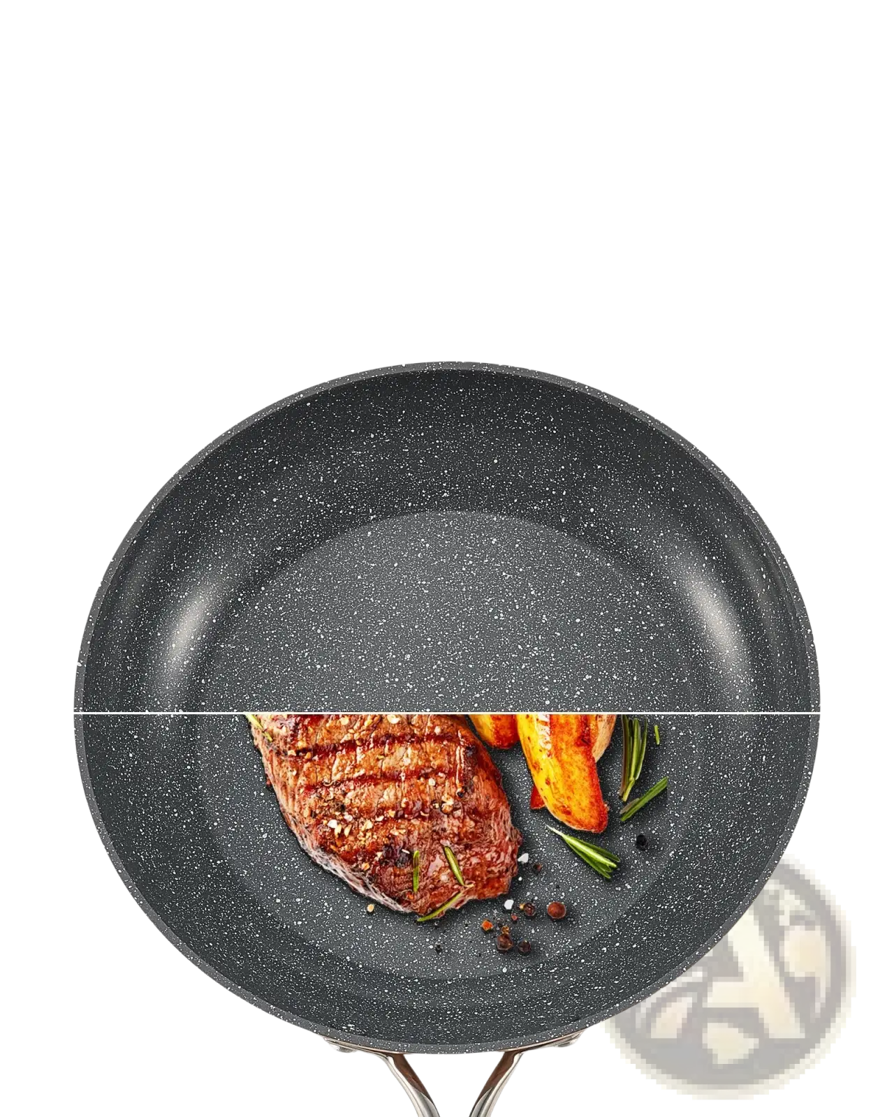 3-piece Nonstick Ceramic Frying Pan Set with Handles