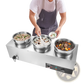 3-pot Electric Soup Warmer 1200w Commercial Bain Marie