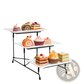 3 Tier Serving Stand with Rectangular Melamine Trays