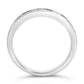 .925 Sterling Silver 1/2 Cttw Princess-Cut Diamond Channel-Set Half-Eternity Wedding or Anniversary Band Ring (H-I Color, I2 Clarity) - Size 6