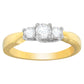 14K Two-Toned Gold 1/2 CTTW Round-cut Diamond Ring (G-H, SI1-SI2)