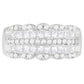 14K White Gold 1 1/7ct. TDW Round and Princess-Cut Diamond Ring(H-I, SI2-I1)