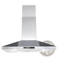 30 Inch Wall Mount Range Hood 450 Cfm Stainless Steel