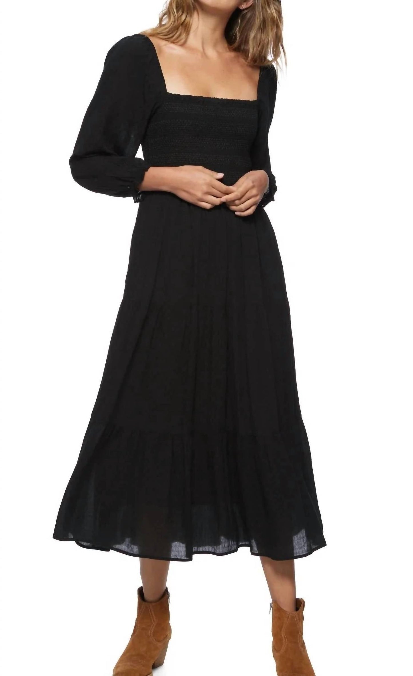Flags & Anthem - Nora Smocked Midi Dress