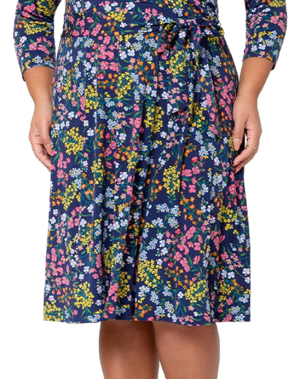 Leota Women's Faux Wrap Dress Blue