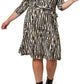 Leota Women's Inky Zebra Perfect Wrap Dress Black