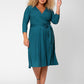 Leota Women's Perfect Wrap Dress (Curve) Blue