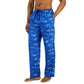 Men's Tropical Hut Printed Cotton Pajama Pants