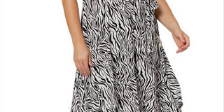 Leota Women's Perfect Wrap Midi Dress Black Size 3X