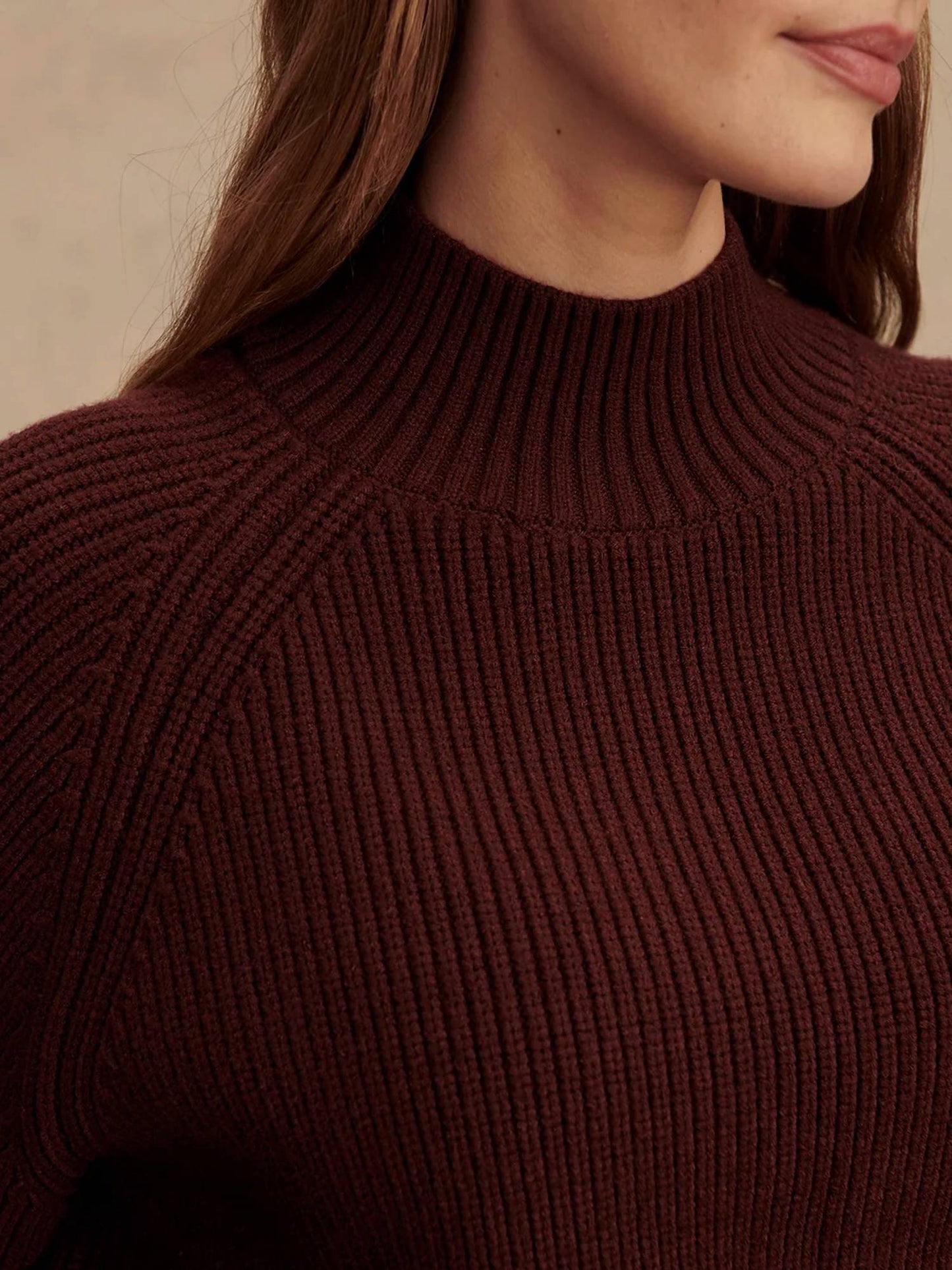 Varley - Martina High Neck Rib Knit Sweater