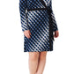 Leota Women's Kara Long Sleeve Faux Wrap Dress Blue Size 2X