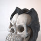 Hand-Welded Fire Pit Skull That Channels Halloween Flame
