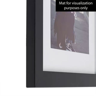 ArtToFrames 18 x 18 Inch Solid Wood Wall Hanging Picture Frame, Satin Black