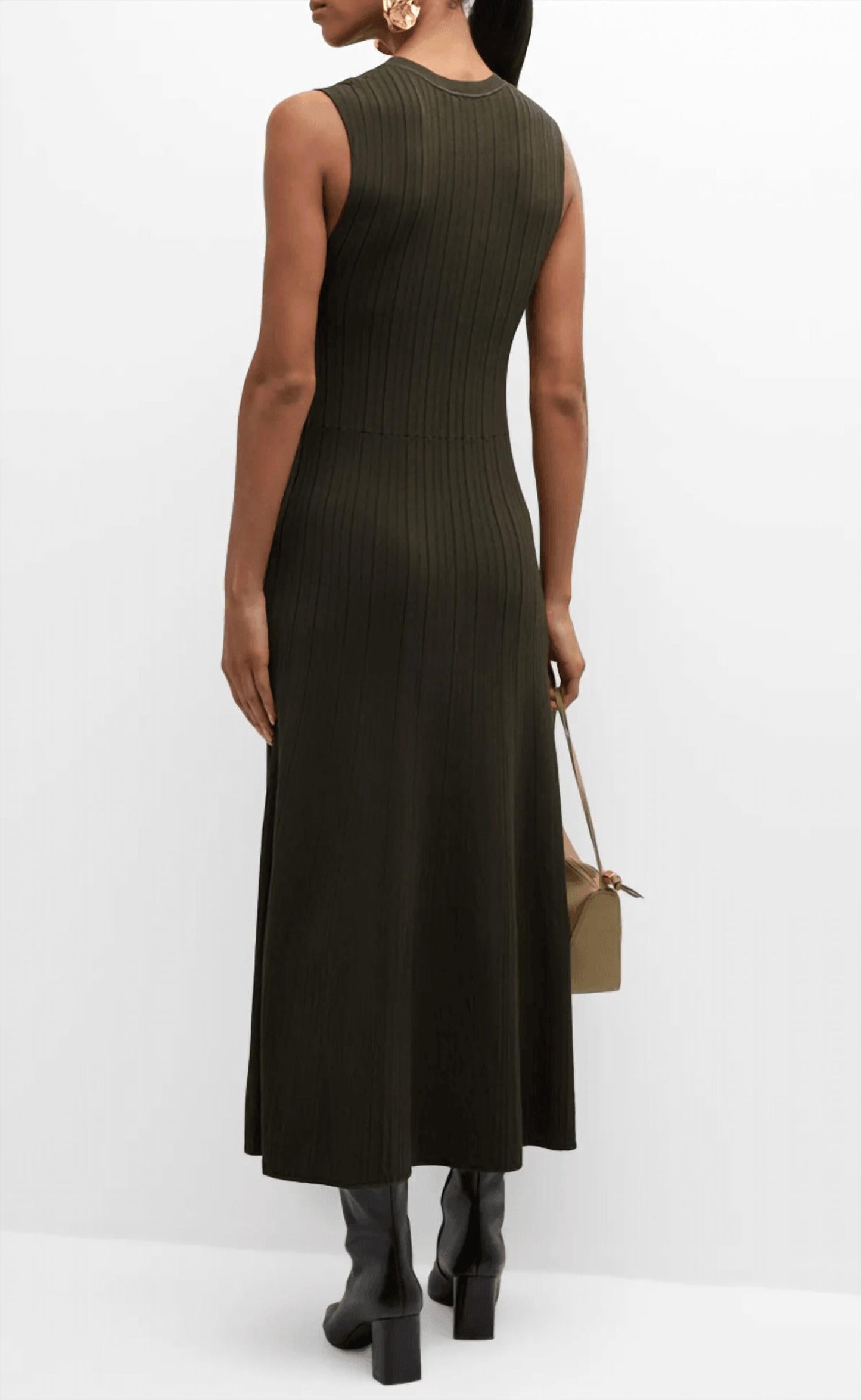 Frame - Women's Shiny Rib Sweater Dress