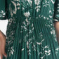Elan - Short Sleeve Maxi V-neck Tiered Dress