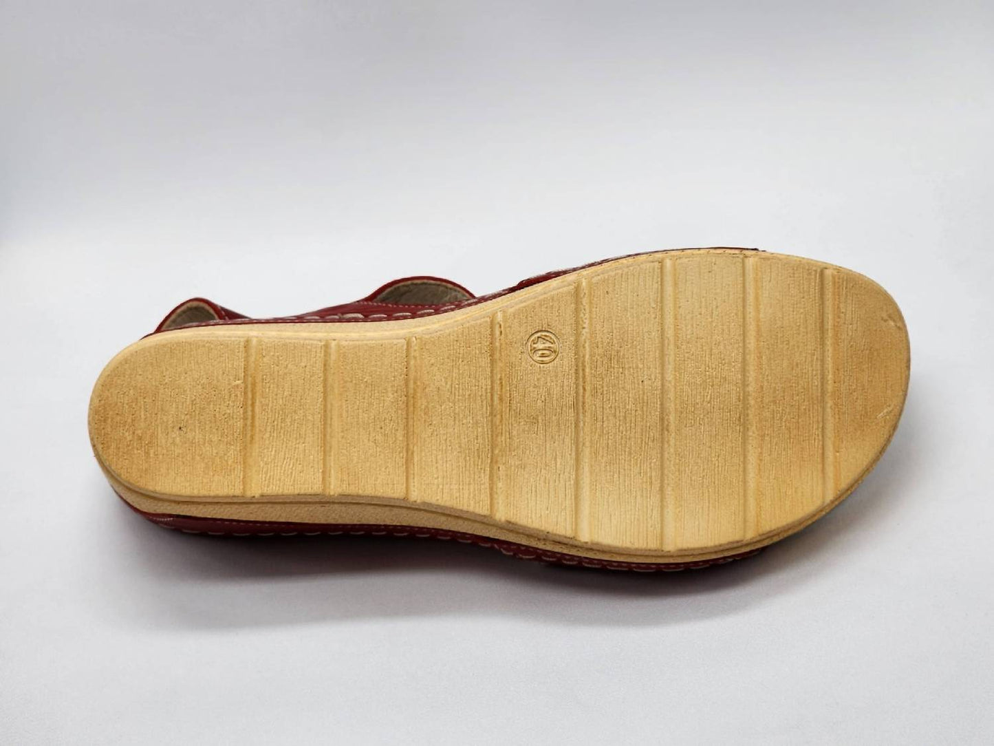 Kcr Group - Women's Wedge Leather Sandal