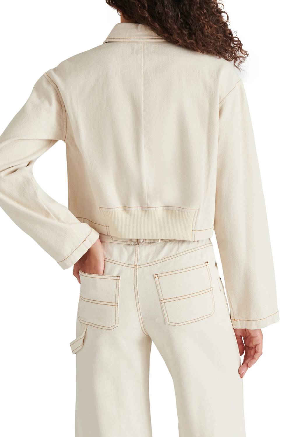 Steve Madden - Myrtha Denim Crop Chore Jacket