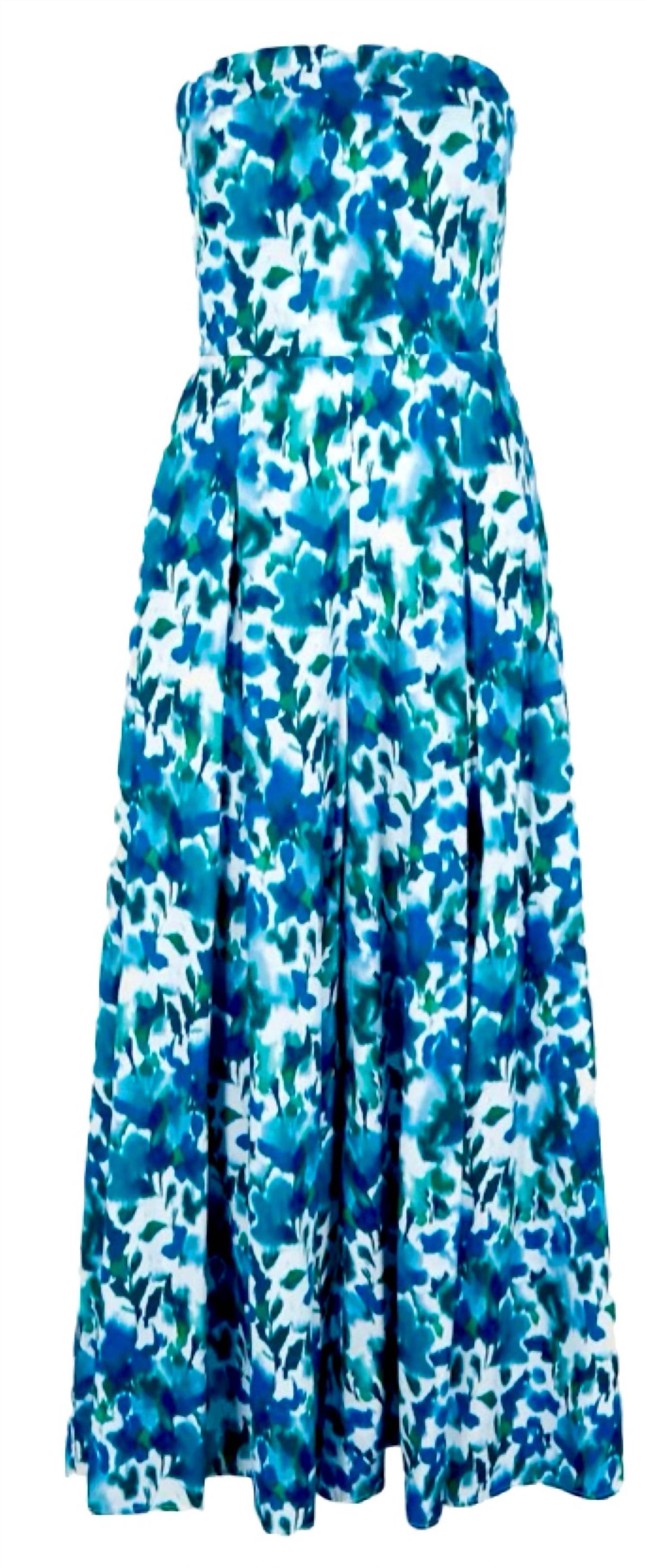 Apricot - Ikat Flora Bandeau Jumpsuit