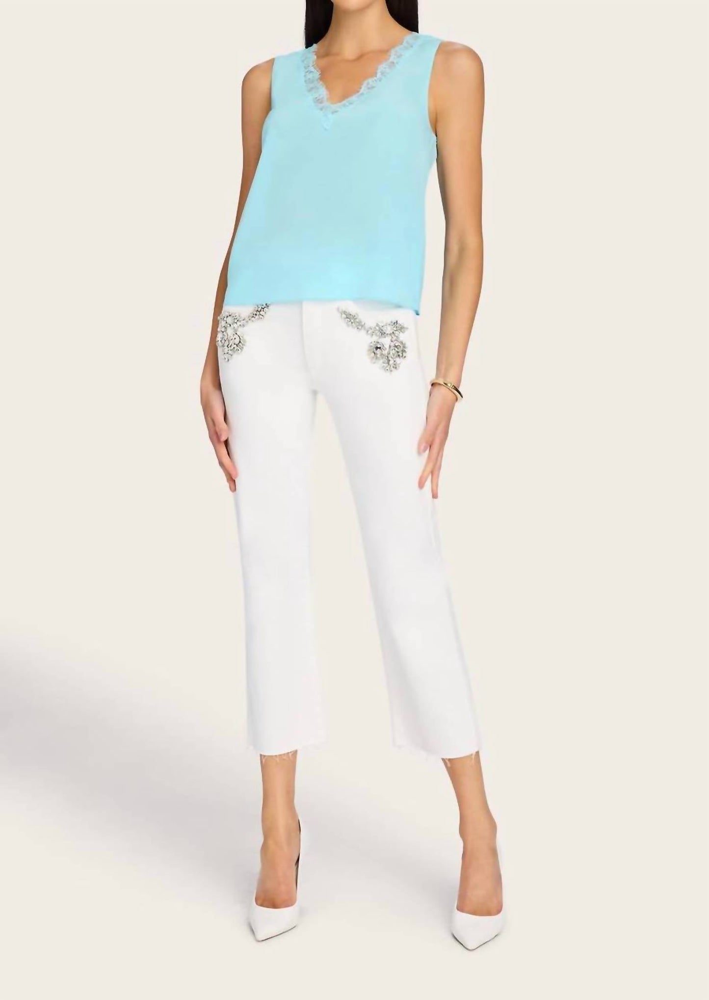 Generation Love - Marie Lace Combo Tank Top