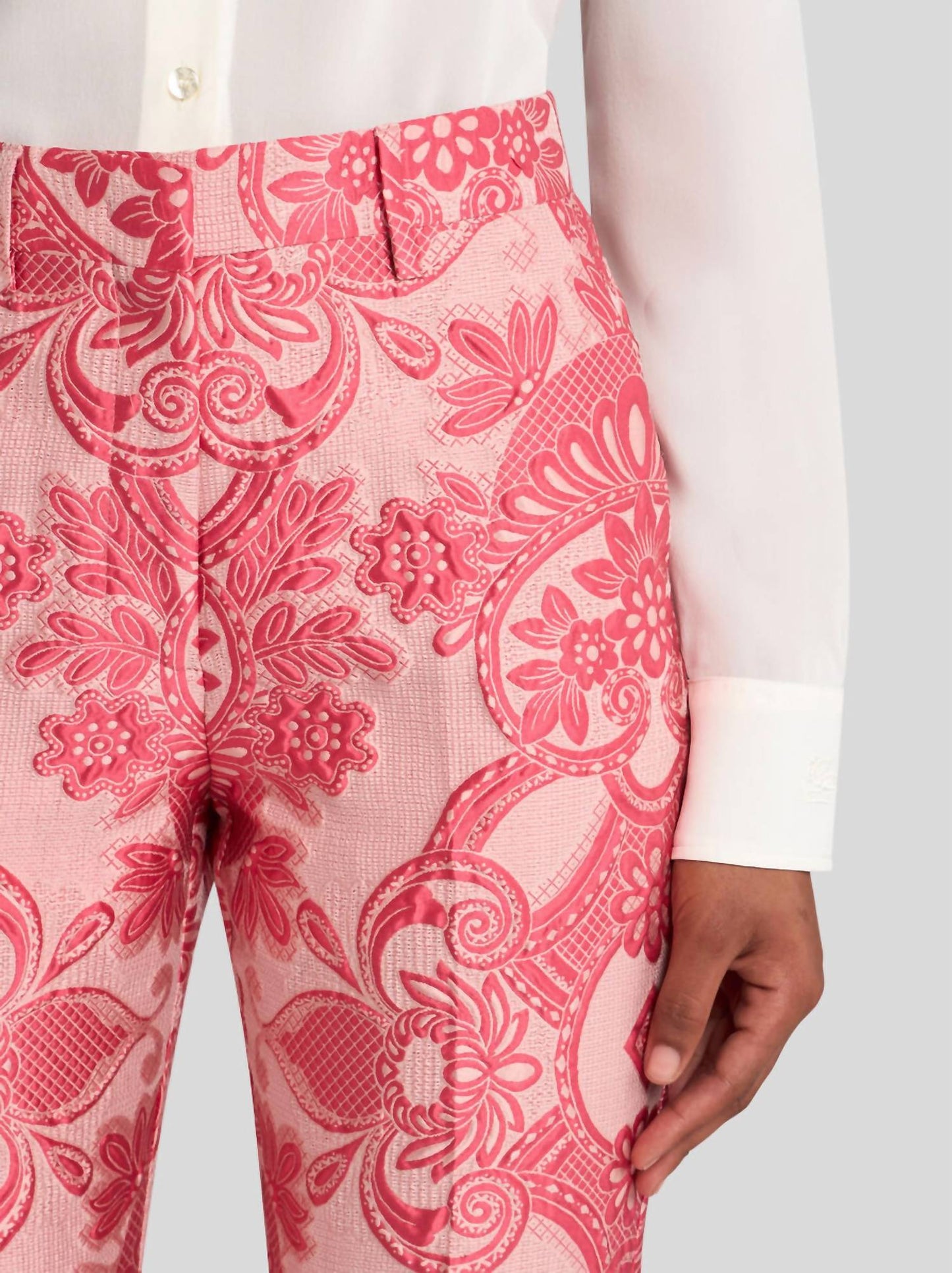 Etro - Jacquard Lace Cigarette Trousers