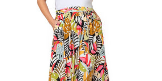 Leota Women's Mindy Skirt Black Size 3X