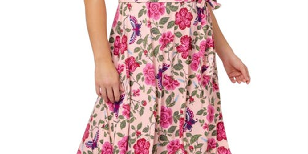 Leota Women's Giselle Floral Dress Pink Size 3X