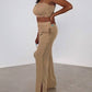 Blu Pepper - Top Of The Line Crop Top And Pant Set