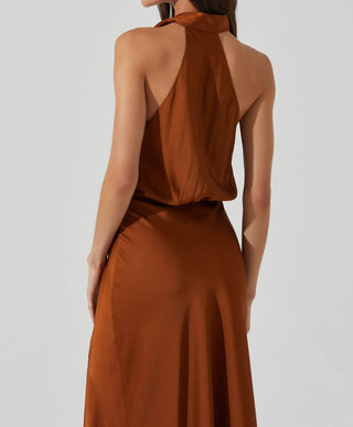 Astr - Jelyn Satin Midi Dress